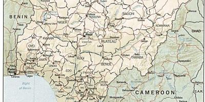 Térkép nigéria ábra
