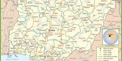 Teljes térkép nigéria