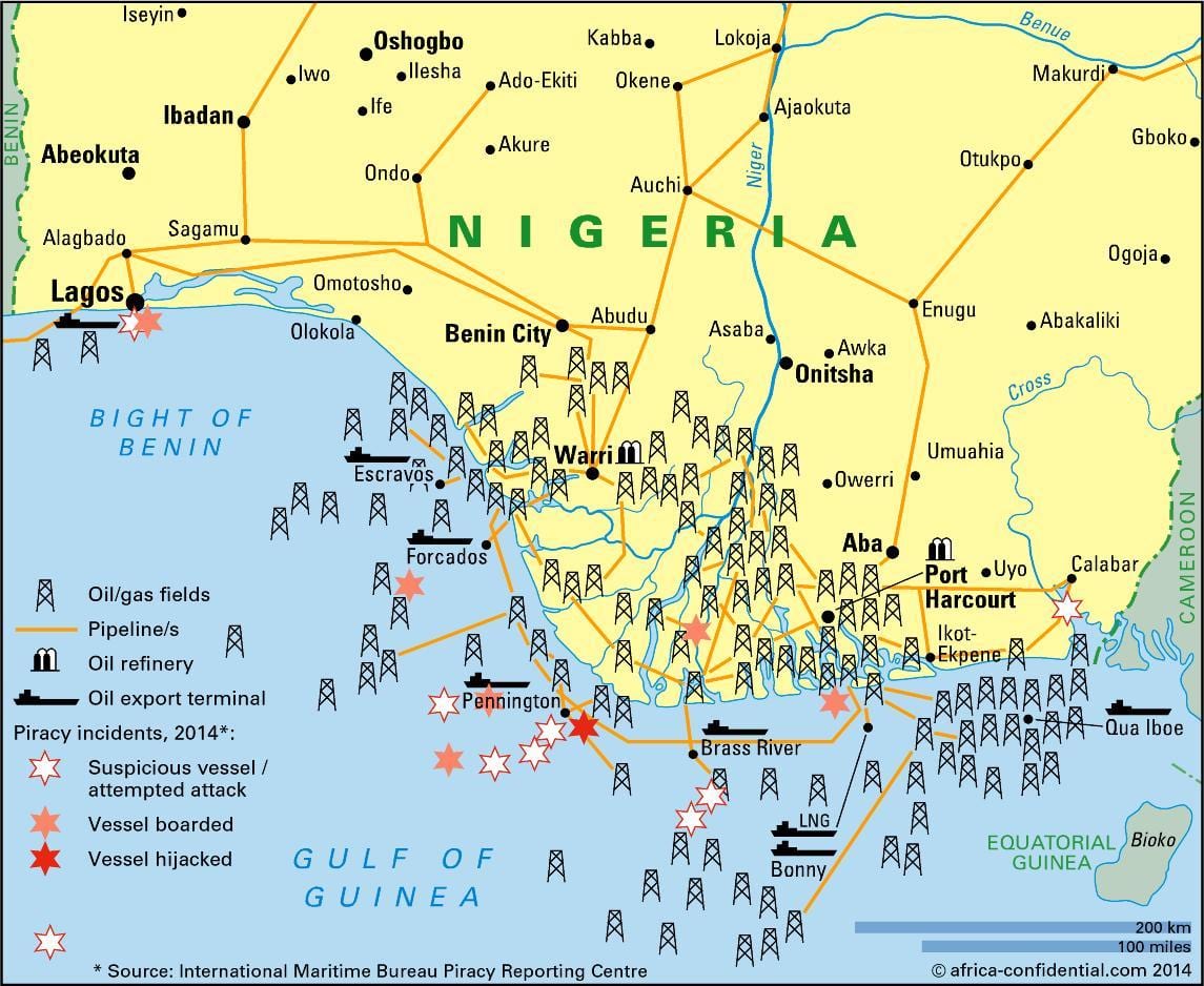 ipari térkép nigéria