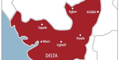 Delta nigéria térkép
