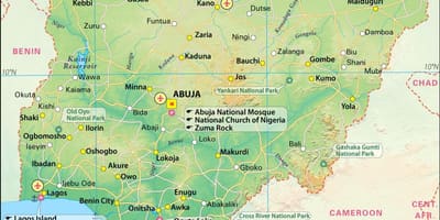 Képek a nigériai térkép
