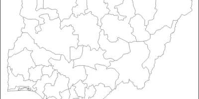 Üres térkép nigéria