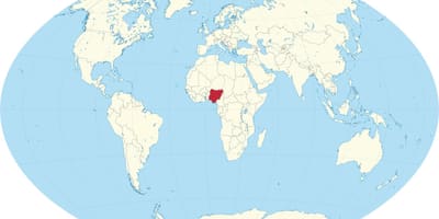A világ térképe nigéria