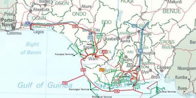 Térkép csővezeték-nigéria 