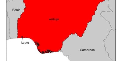 Térkép nigéria malária