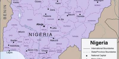 Térkép részletes nigéria