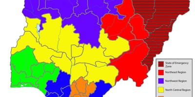Térkép nigéria mutatja az összes államok